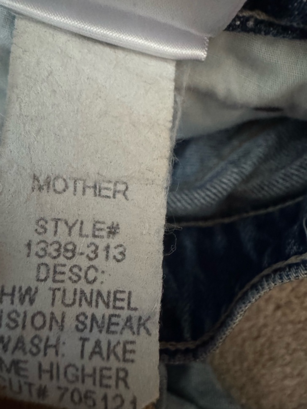 Mother Superior High Waisted Tunnel Vision Sneak in Take Me Higher Size 28 - Picture 13 of 13